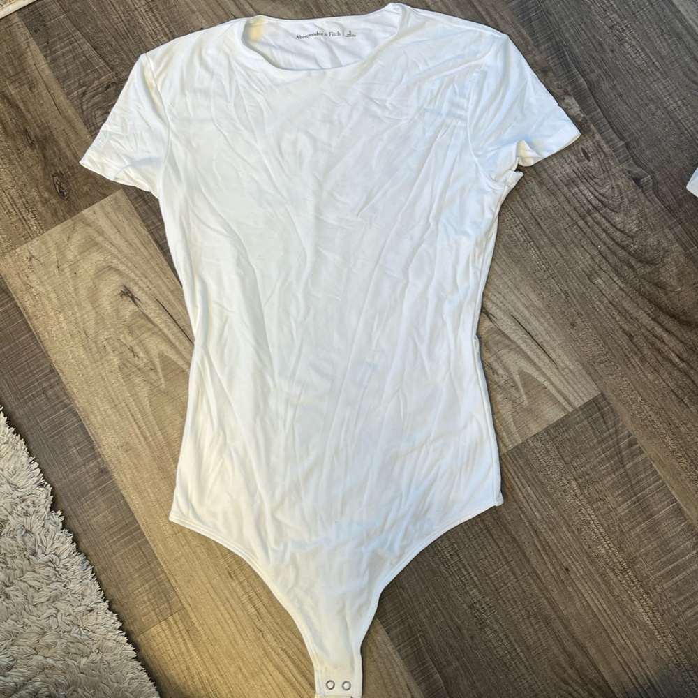 Abercrombie & Fitch White Bodysuit Small